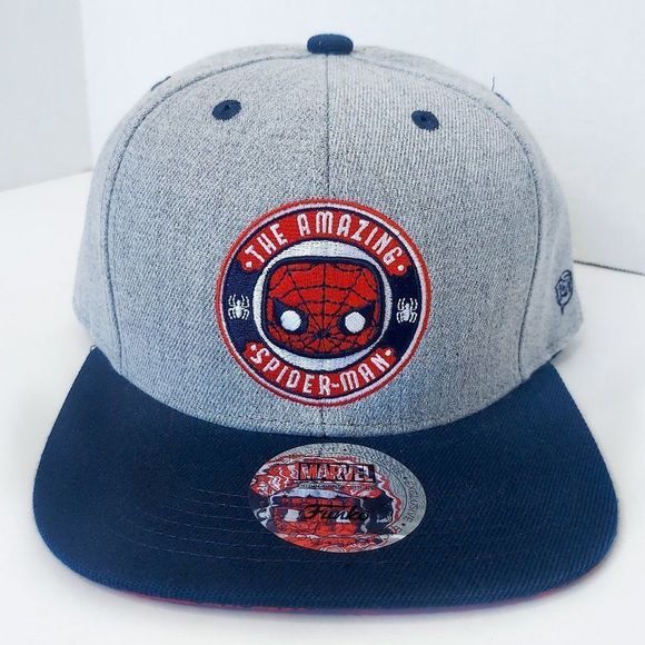 FUNKO MARVEL The Amazing Spider - Man Snap Back Flat Bill Hat Spiderman - Picture 1 of 7